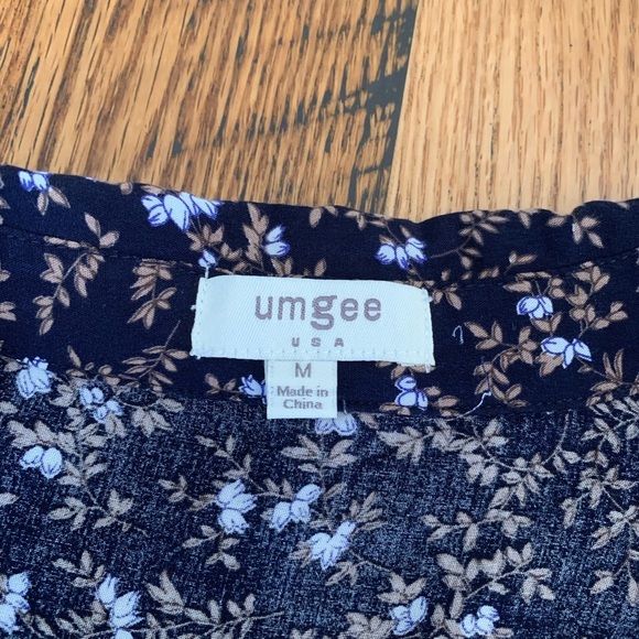 Umgee layered blouse floral tunic - Picture 7 of 9